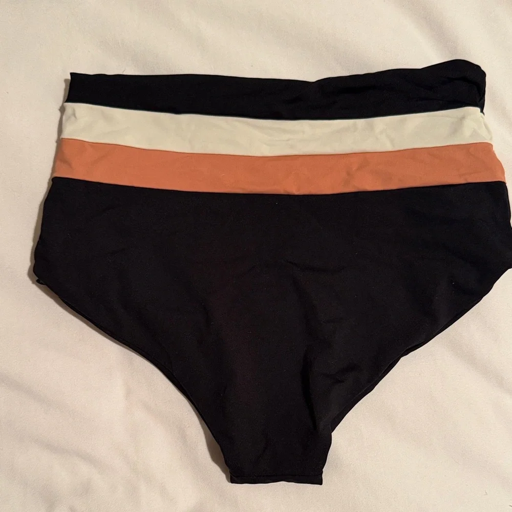 Black High-Waisted Bikini Bottom - Picture 2 of 3